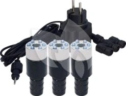 3 LED-LIGHTS Met Vervangbare LED Krans