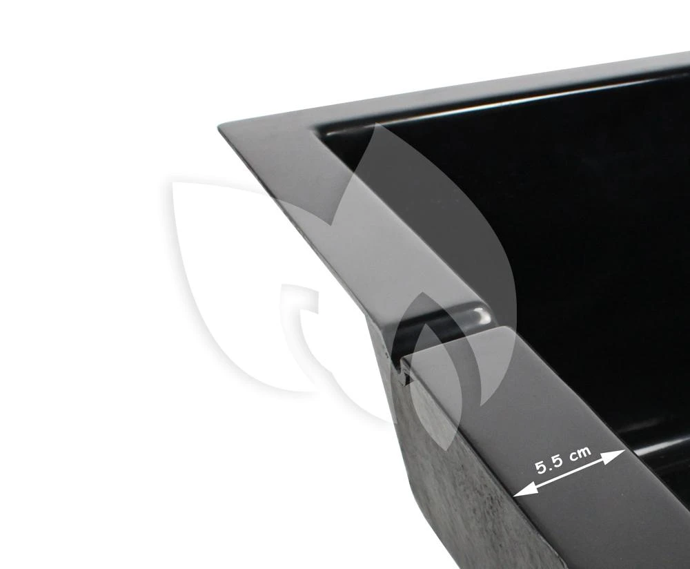 Fonteinvijver Polyester Vierkant 70x70x30cm 4 Fonteinvijver Polyester Vierkant 70x70x30cm - Afbeelding 2