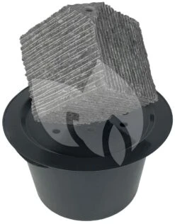 Kubus Waterornament Natuursteen 38 Cm Doorsnede