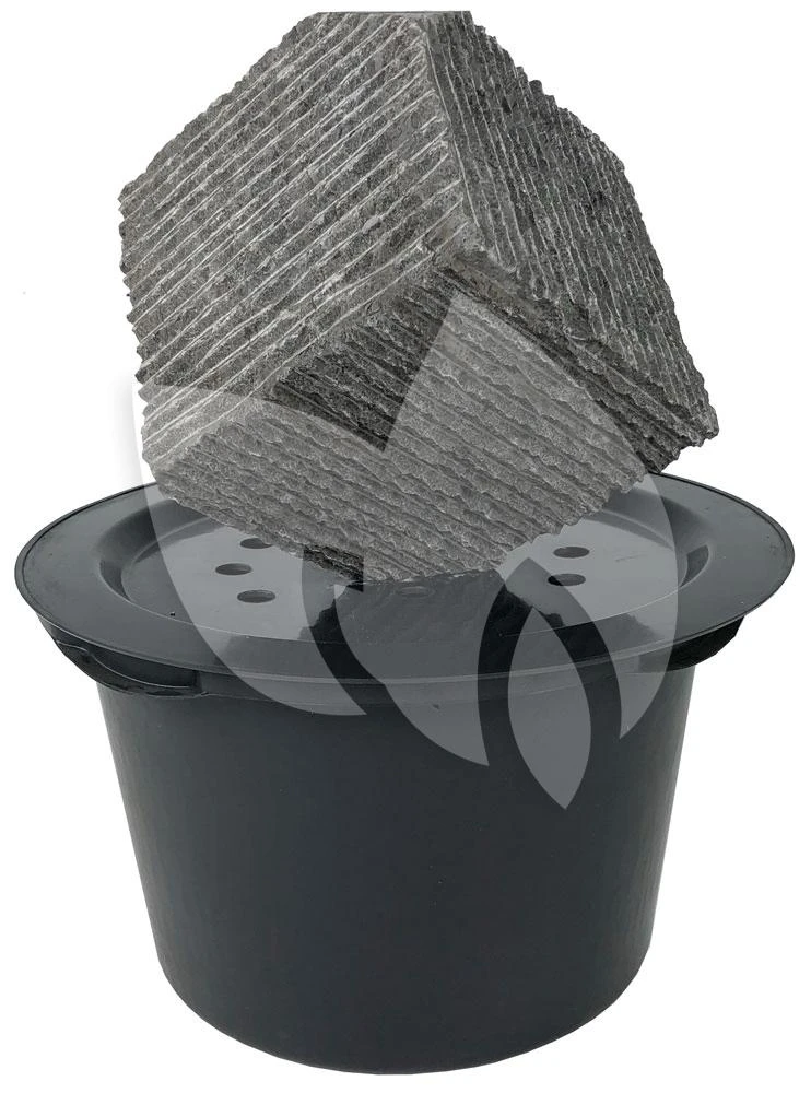 Kubus Waterornament Natuursteen 38 Cm Doorsnede 4 Kubus Waterornament Natuursteen 38 Cm Doorsnede - Afbeelding 2