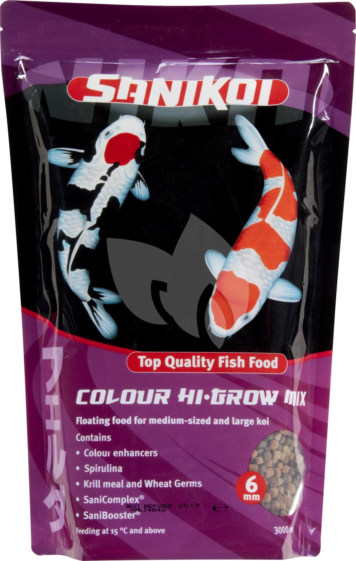 SaniKoi Colour Hi-grow Mix Visvoer 6mm - 3 Liter 3 SaniKoi Colour Hi-grow Mix Visvoer 6mm - 3 Liter