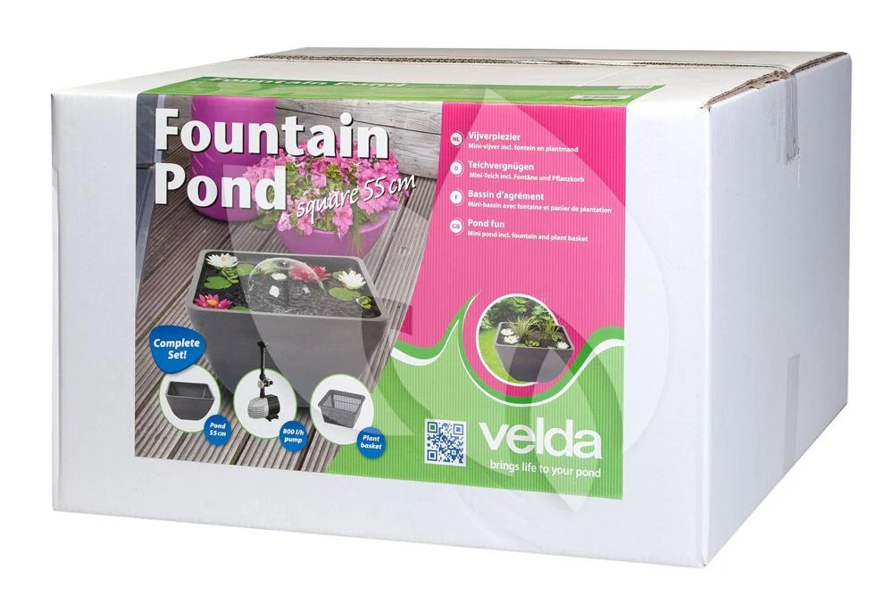 Velda Terrasvijver Fountain Pond Vierkant Klein 5 Velda Terrasvijver Fountain Pond Vierkant Klein - Afbeelding 3