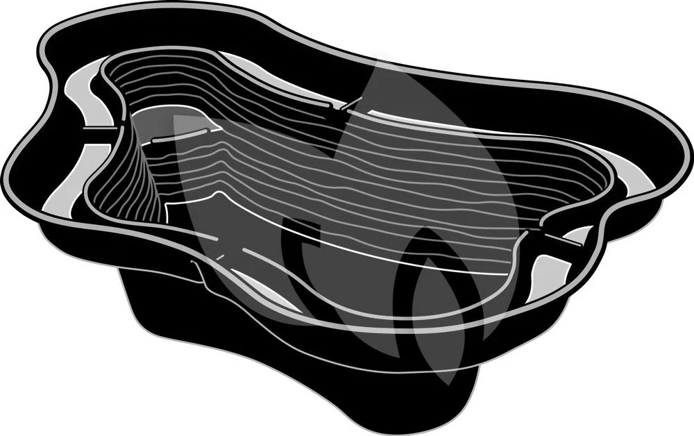 Ubbink Calmus SIV Voorgevormde Vijver 3 Ubbink Calmus SIV Voorgevormde Vijver